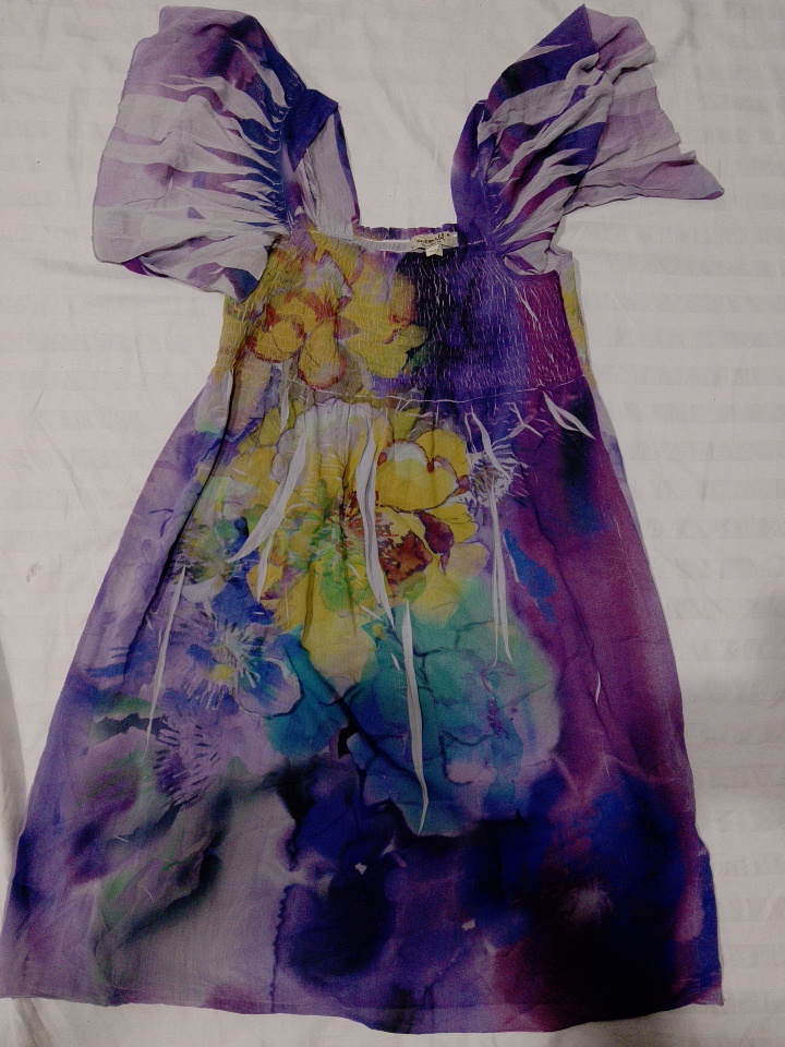 Robe tie-dye fleuri One World