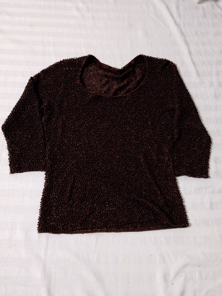 Brown Knit Top