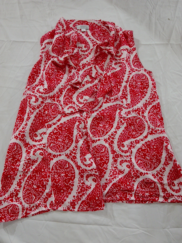 レッドペイズリースカート