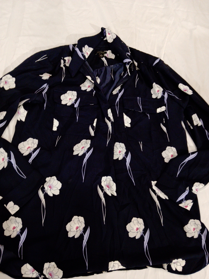 Blouse with Floral Pattern