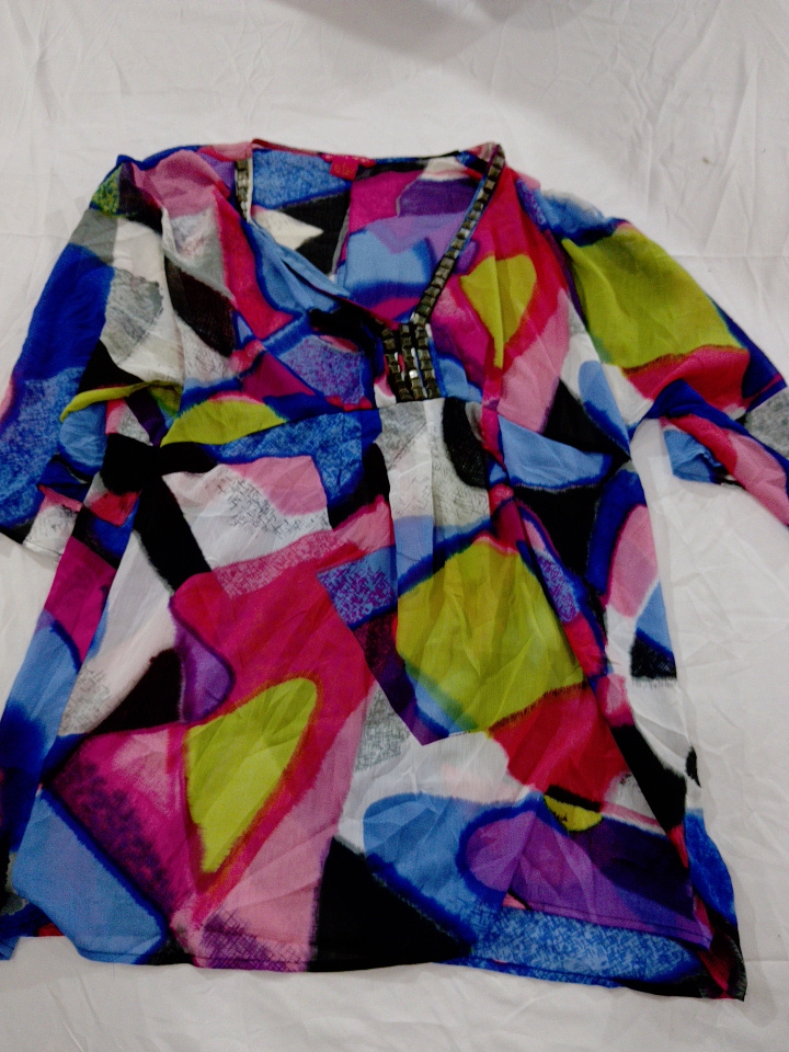 Blouse with Abstract Pattern