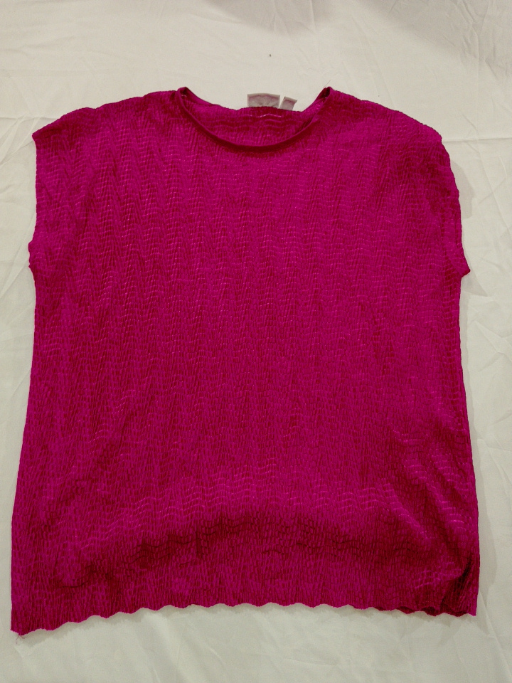 Top senza maniche rosa da donna