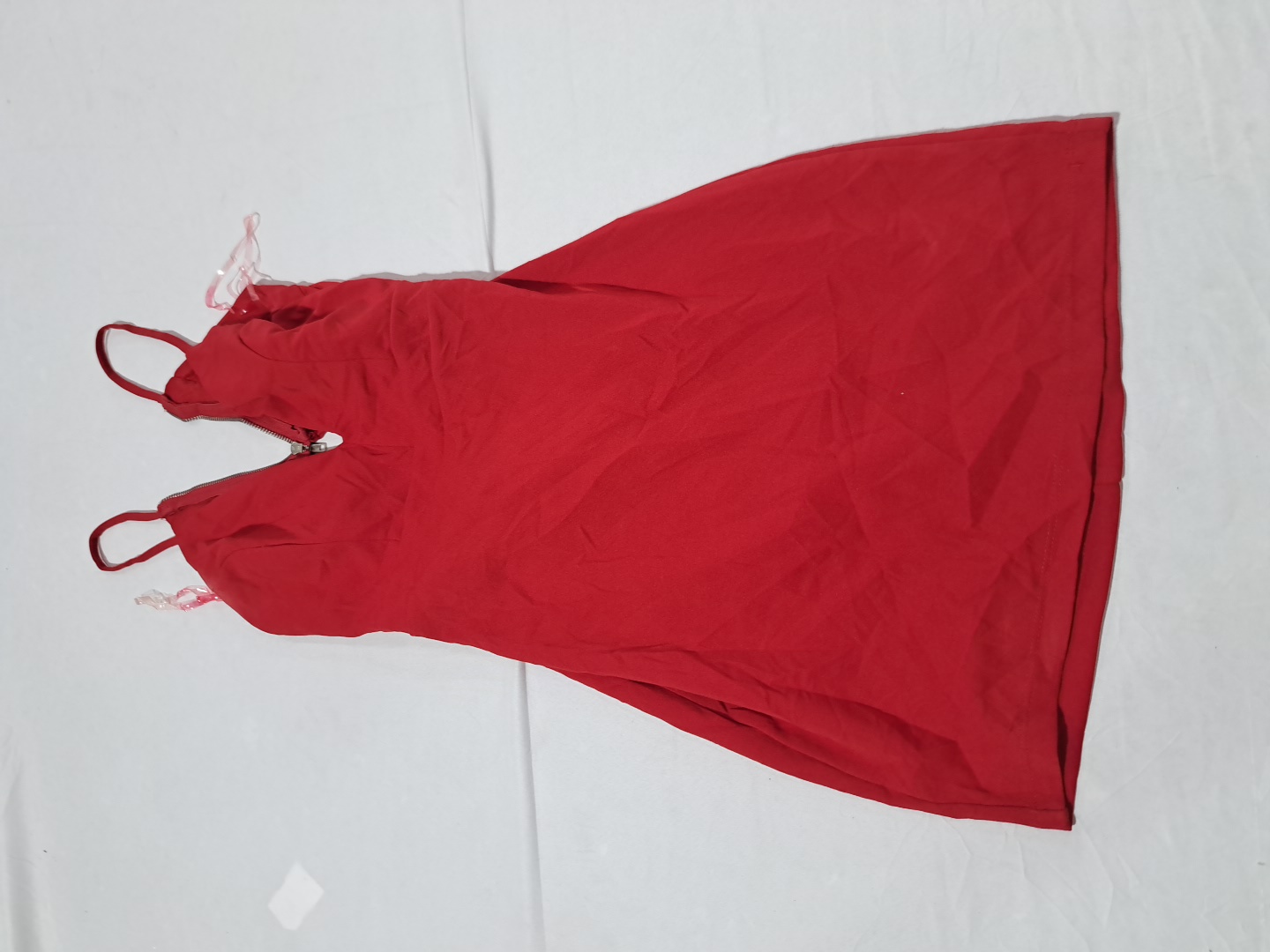 レッドエメラルドサンデードレス