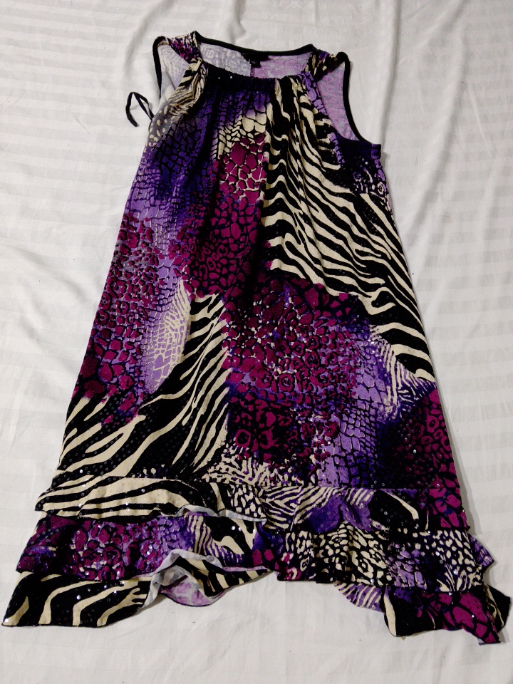 Vestido Maxi com Estampa de Animal