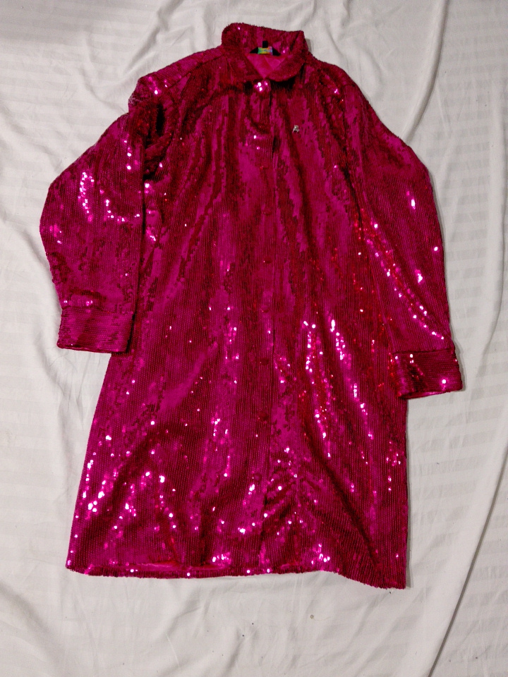 Sequined Pink Blouse