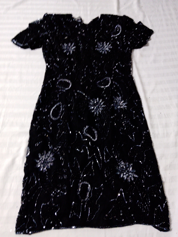 Sequined Black Dress by Robert Anthony