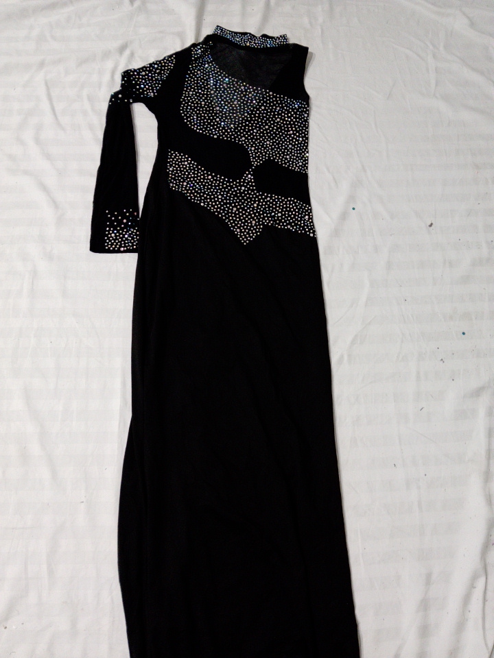 Robe de soirée formelle à manches longues