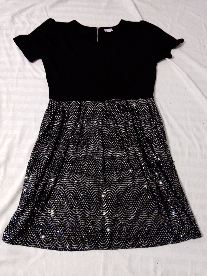 Black Sequined Dress