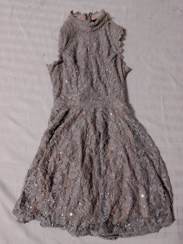 Robe à sequins en dentelle