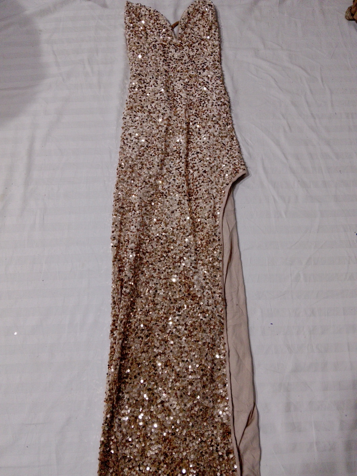 Robe de soirée pailletée