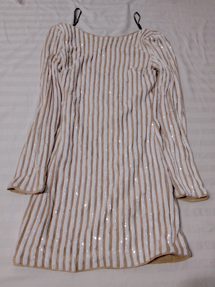 Sequined Striped Top