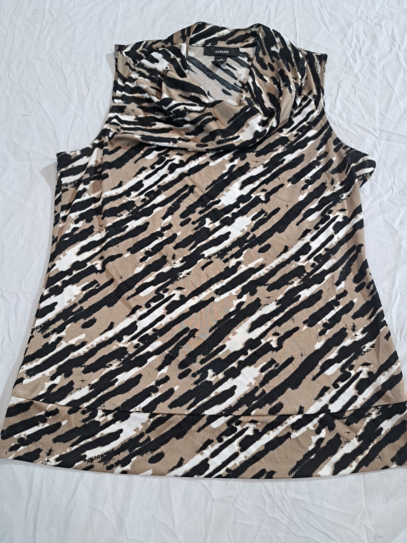 Top senza maniche con stampa animale