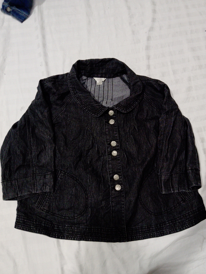 Veste en denim noir