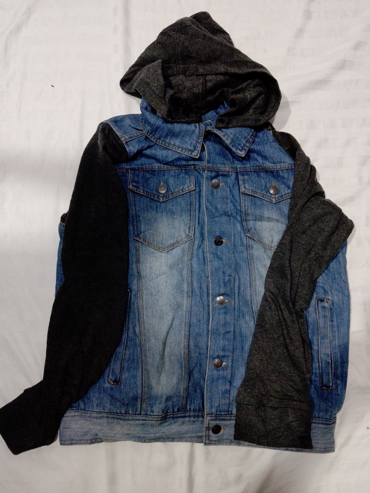 Denim Jacket with Hoodie