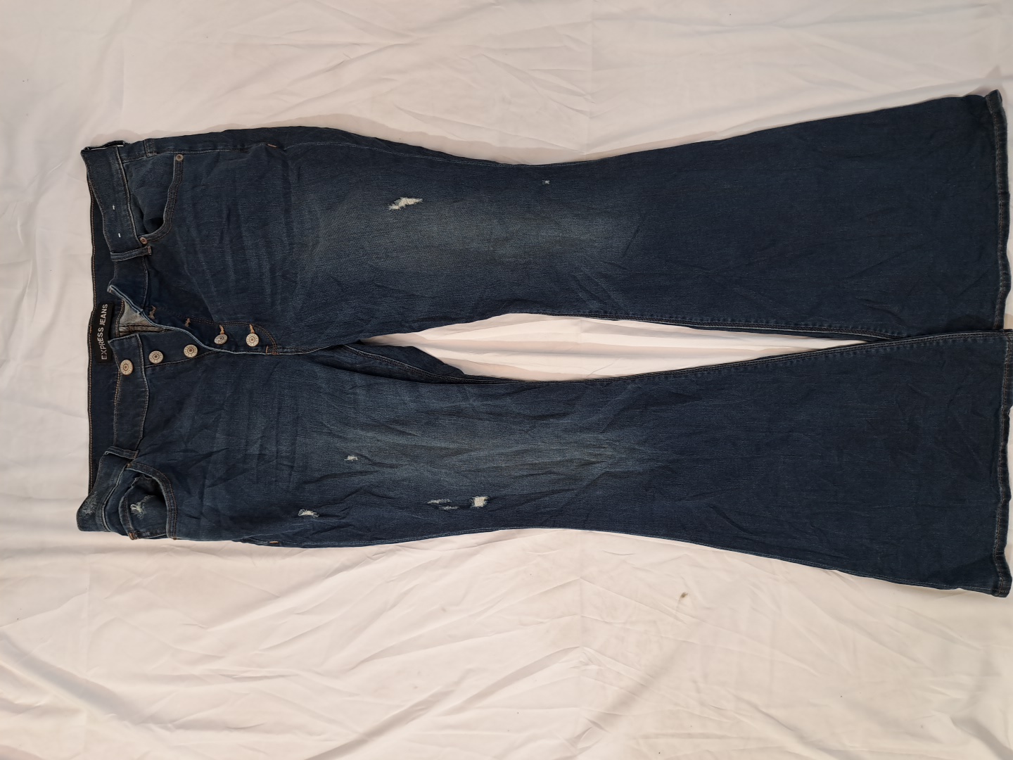 Dark Blue Flared Jeans