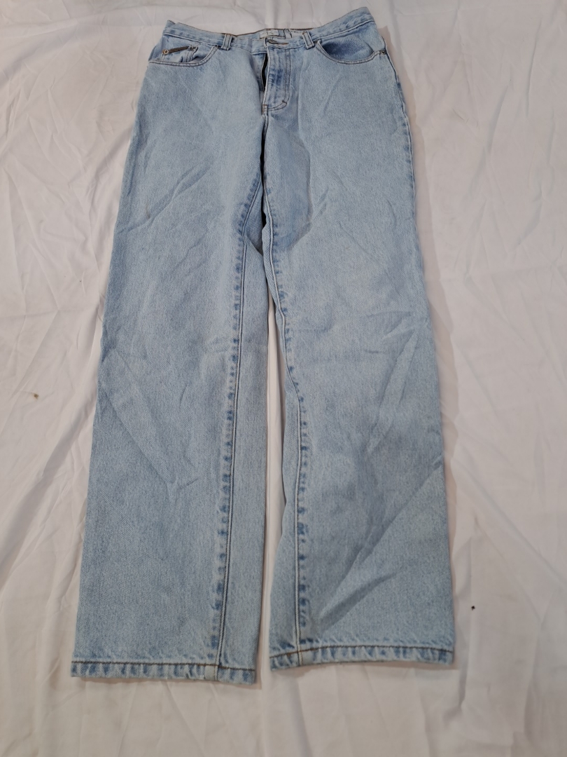 Calvin Klein Jeans Light Blue Denim Wide-Leg Pants