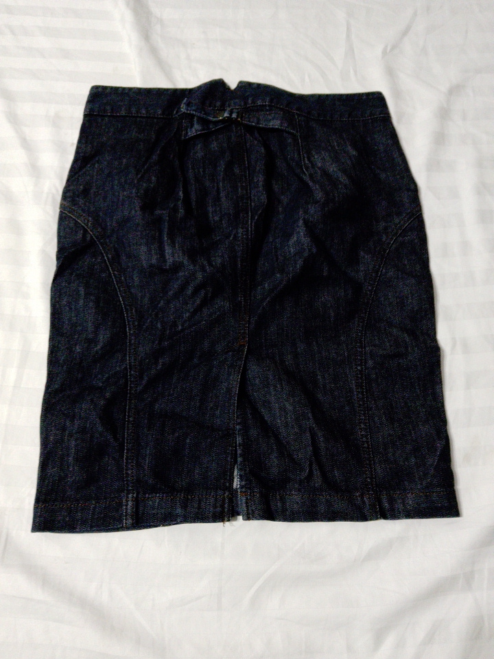 Dark Blue Denim Skirt