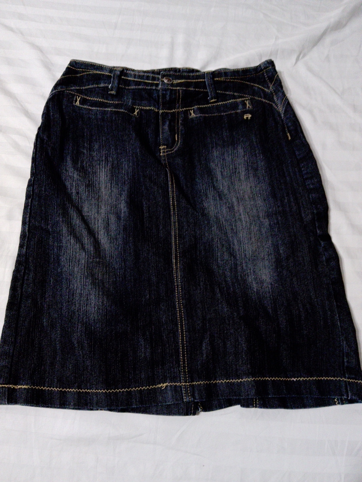 Dark Blue Denim Skirt