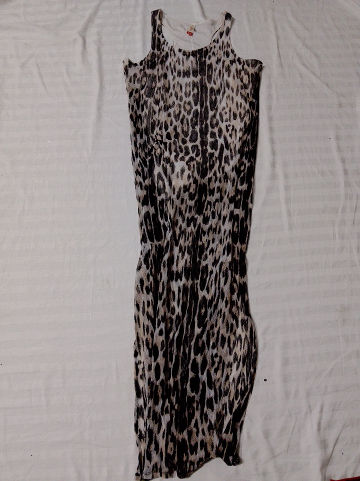 Robe maxi à imprimé animalier