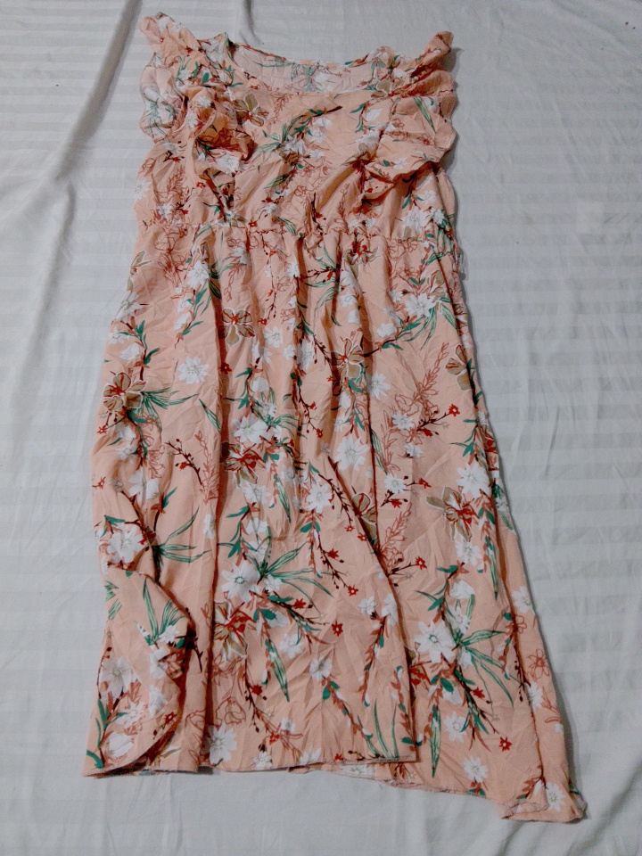 Damen Blumenkleid Midi