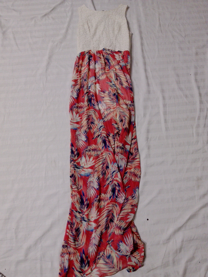 Tropischer Druck Maxikleid