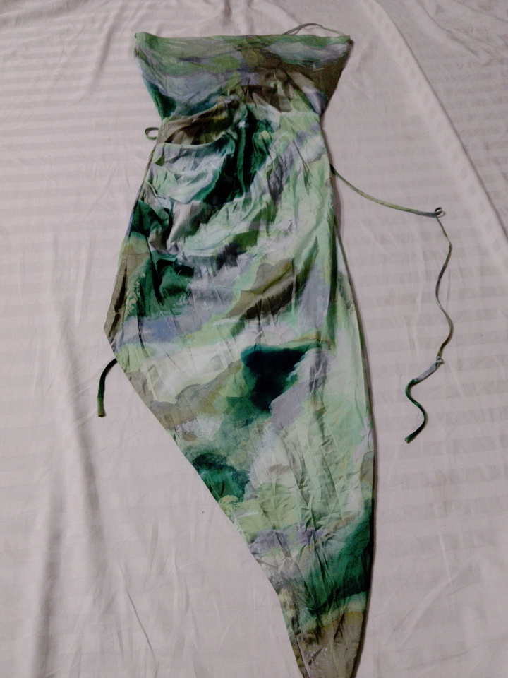 Green Tie-Dye Maxi Dress