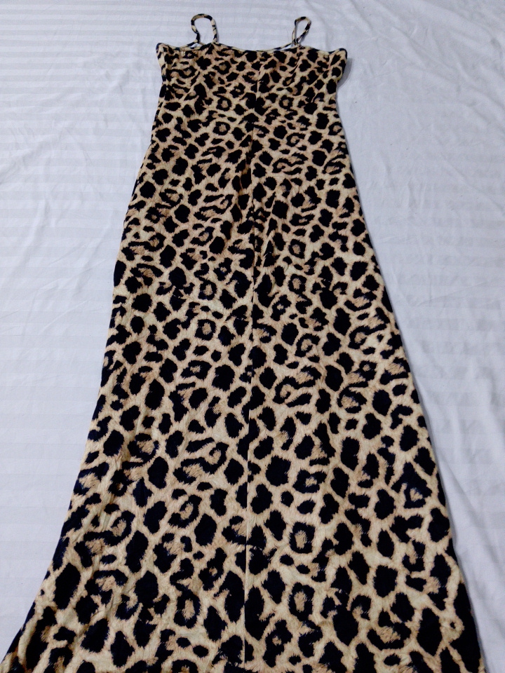 Robe maxi imprimé animal