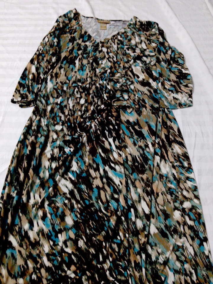 MISS TINA by Tina Knowles Abstract Pattern Dress
