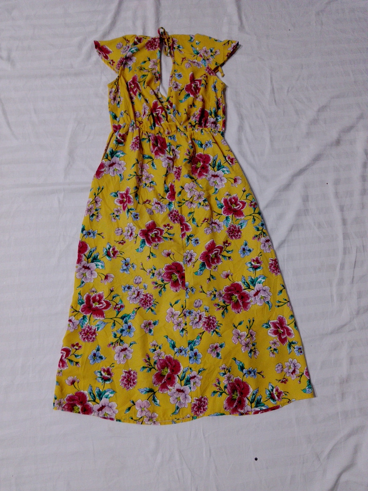 Damen Blumen Sommerkleid