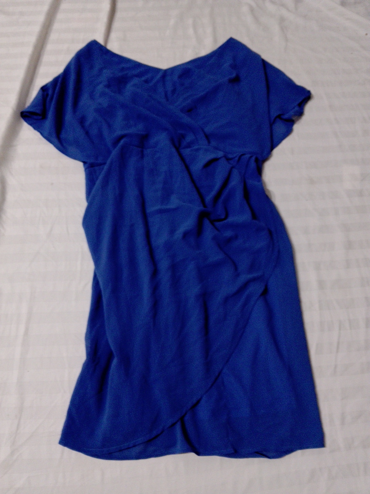 Royal Blue Wickelkleid