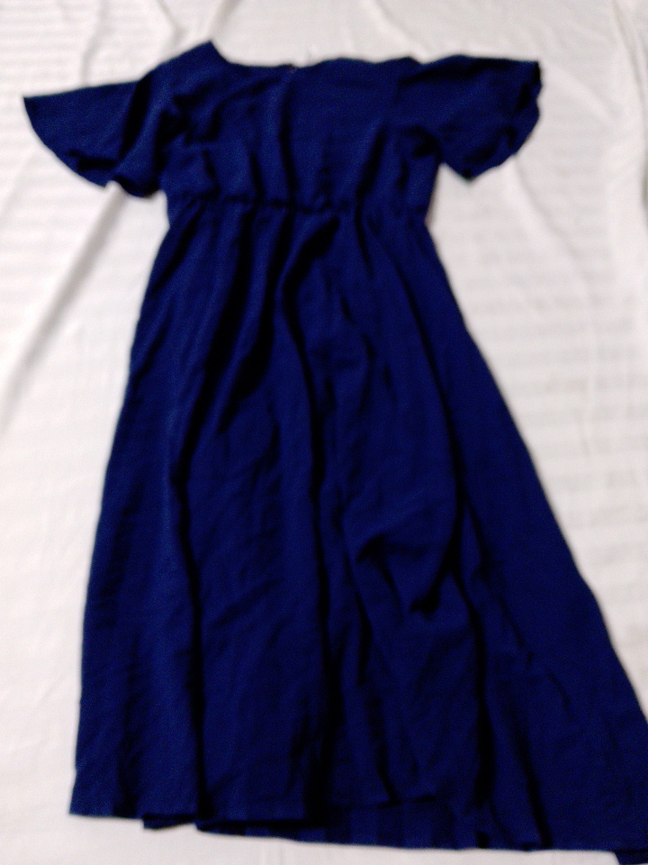 Royal Blue Short Sleeve Dress