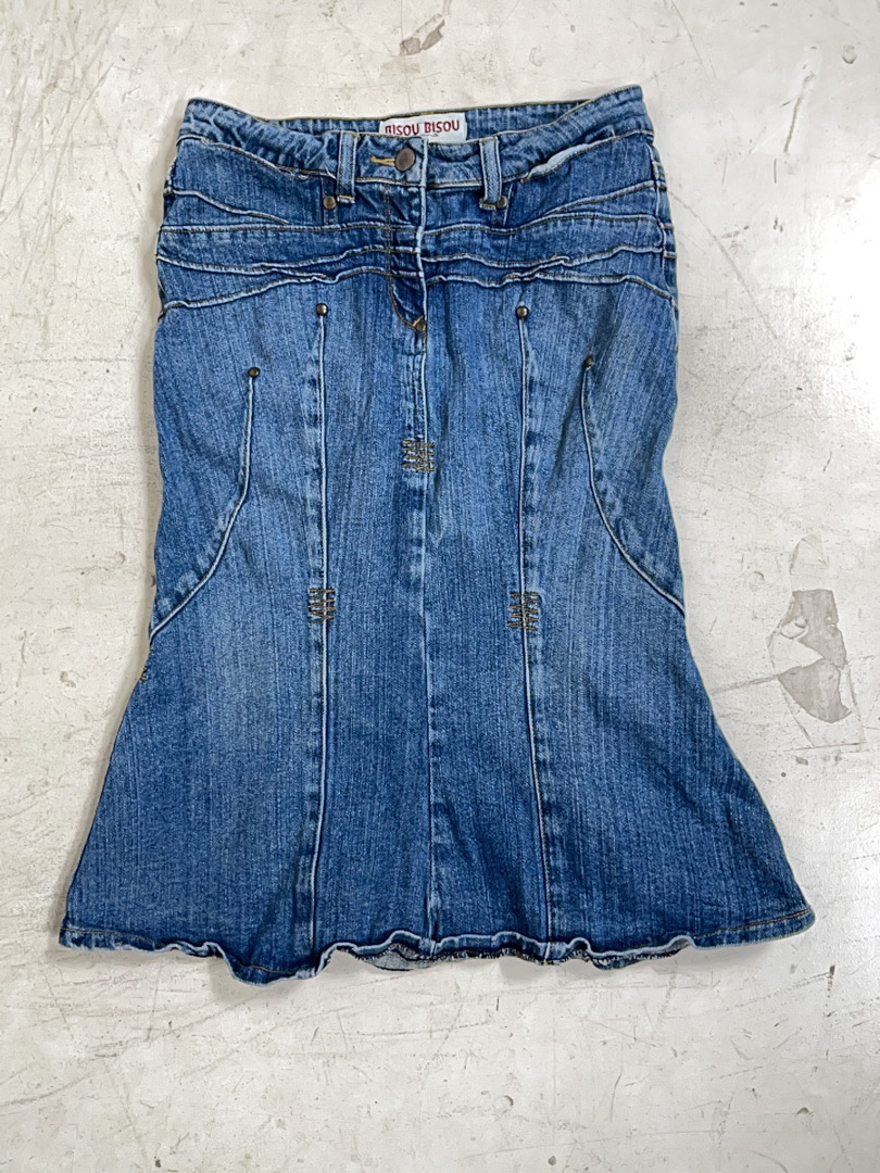 Denim Skirt by Bisou Bisou
