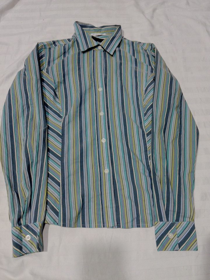 メンズストライプドレスシャツ