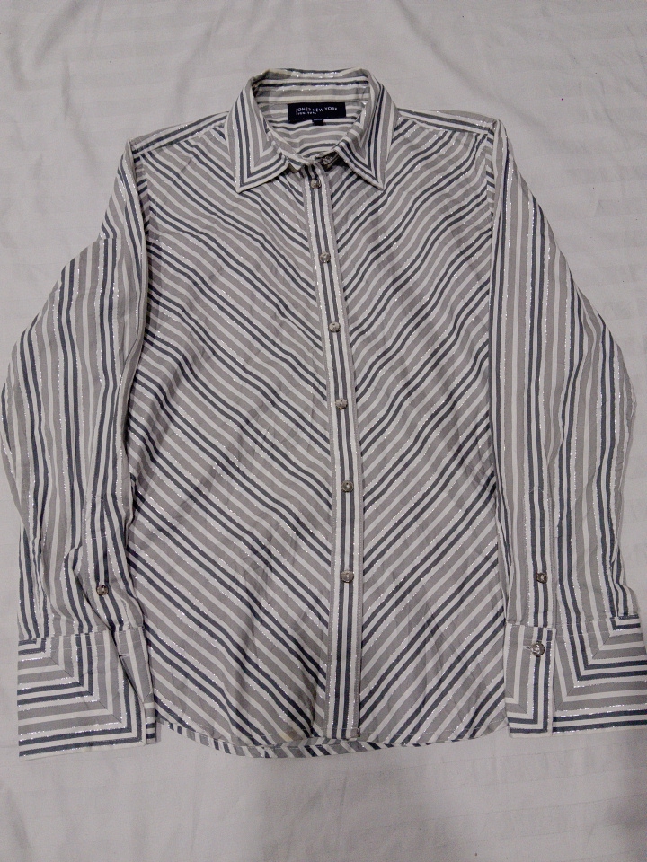 Jones New York Signature Gestreiftes Hemd