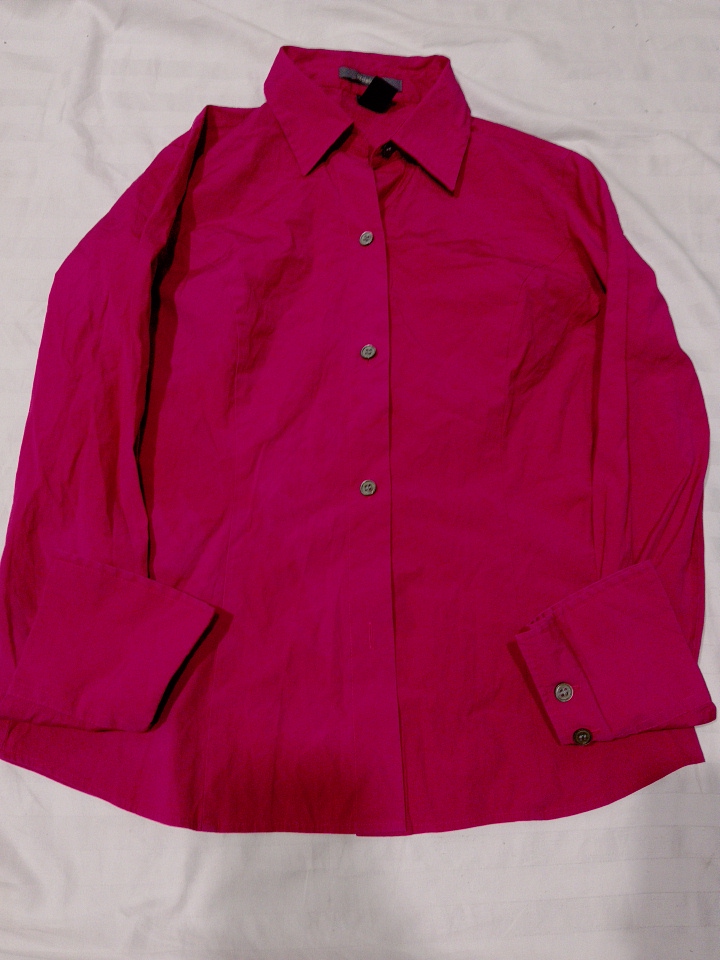 「Liz Claiborne ピンク ボタン ダウン シャツ」