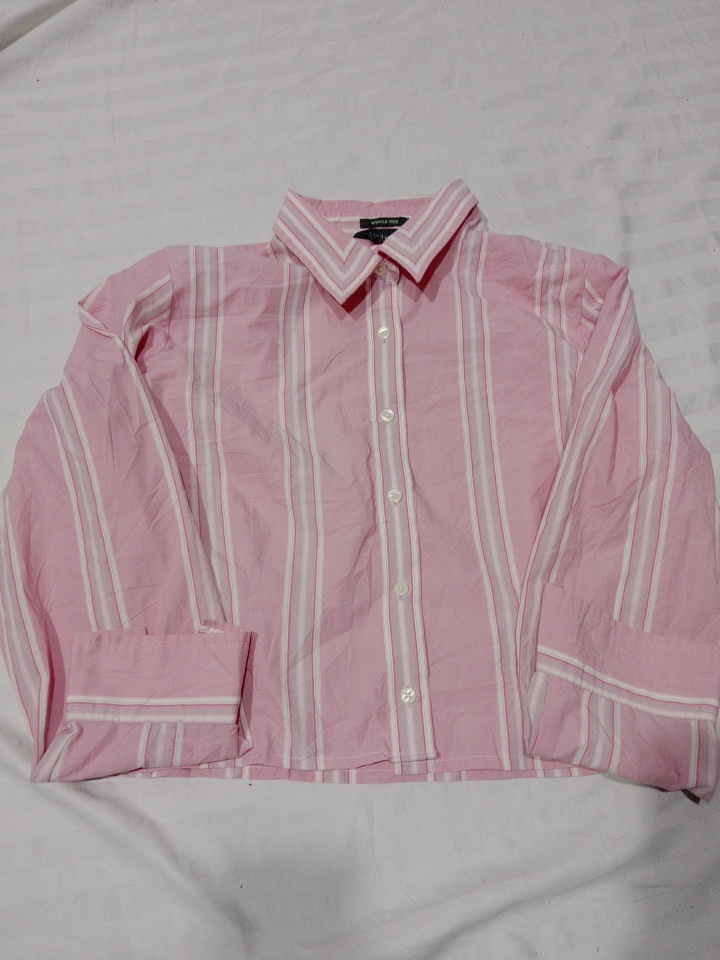 Pink Striped Button-Down Shirt