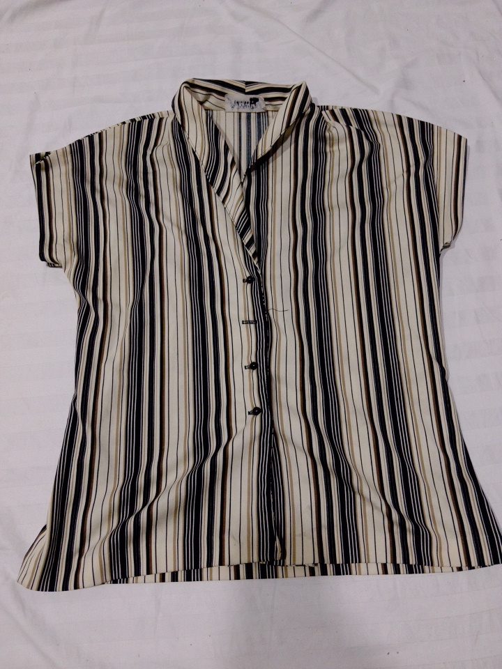 Kurzarm gestreiftes Hemd