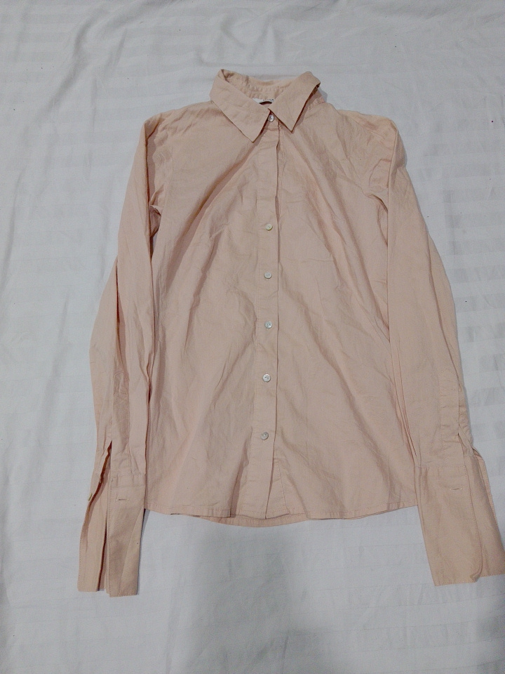 Damen Pfirsich Knopf-Down Hemd