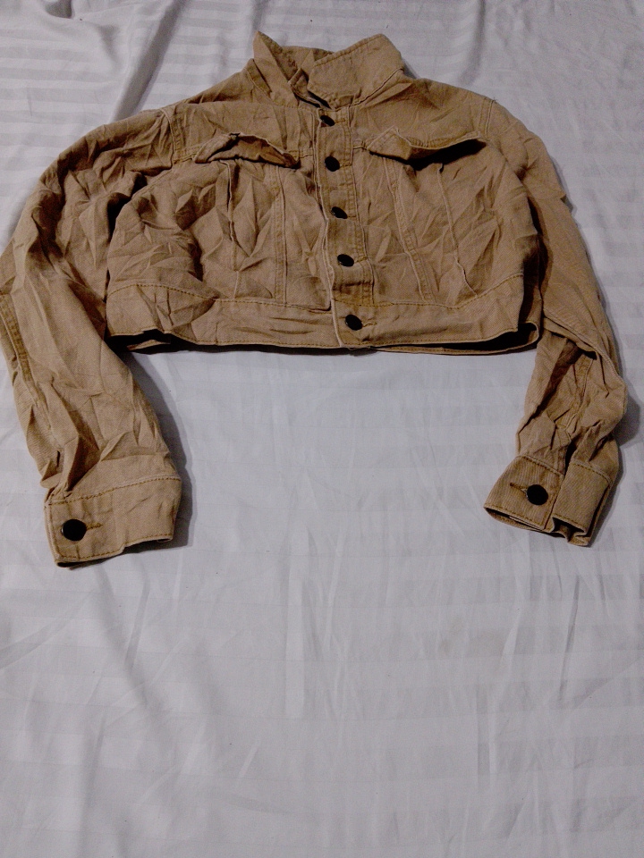 Veste en coton cropped