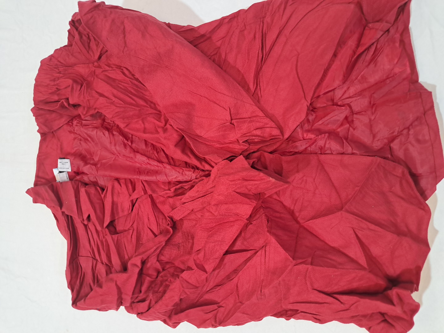 Manteau en laine rouge pour femme