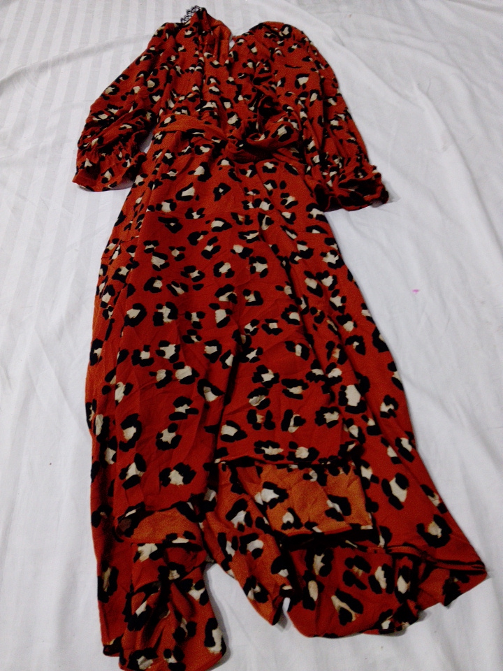 Tahari Arthur S. Levine Damen Orange Leopardenmust..