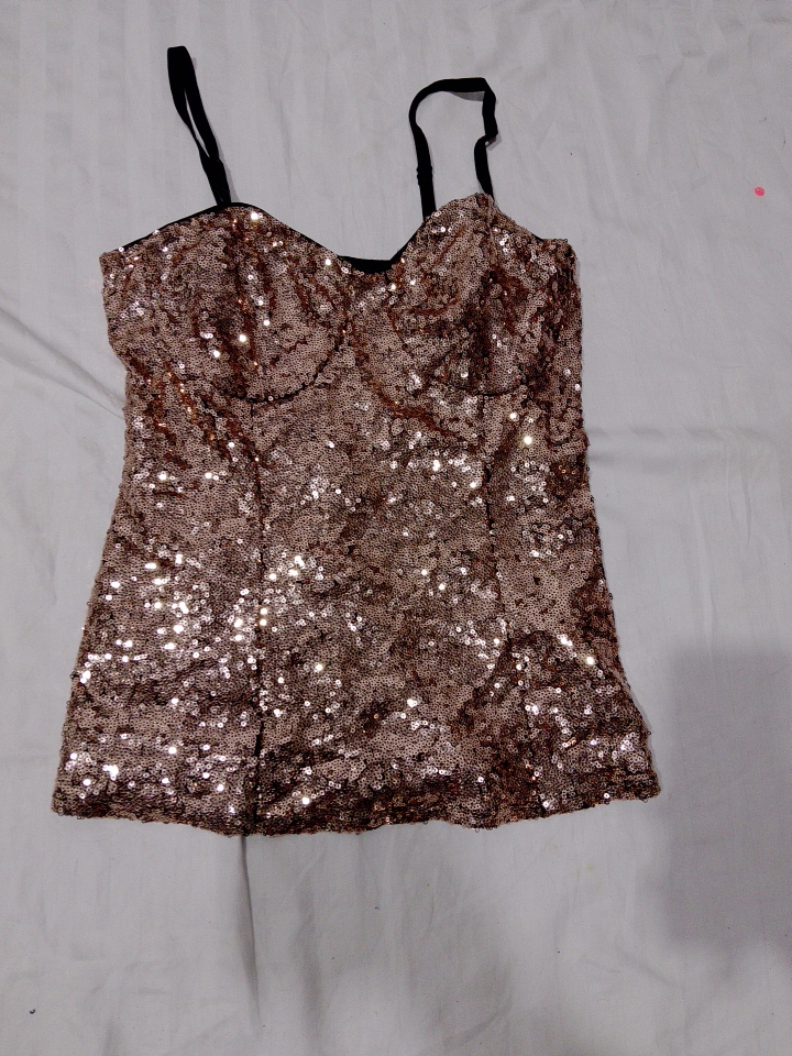 Top de Camisola com Lantejoulas