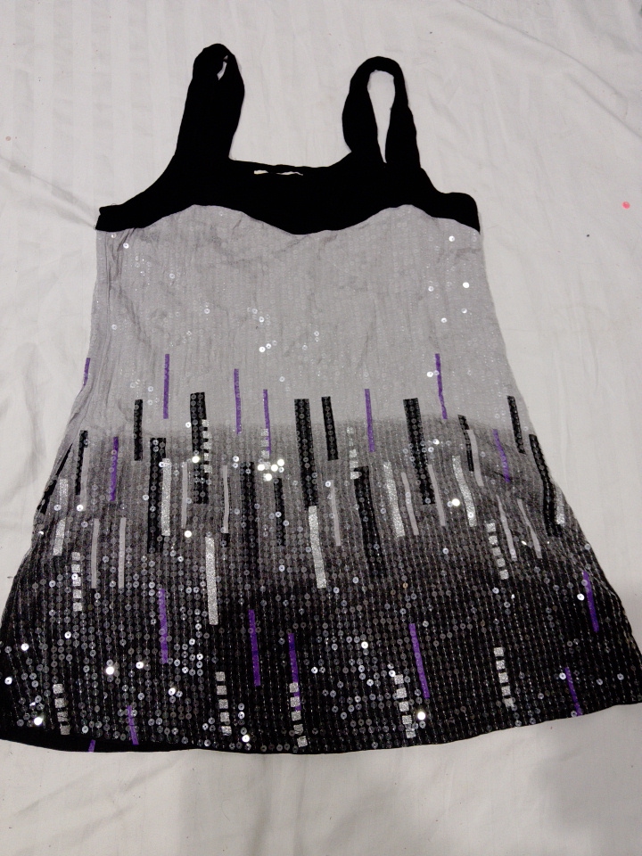 Blusa Regata com Lantejoulas