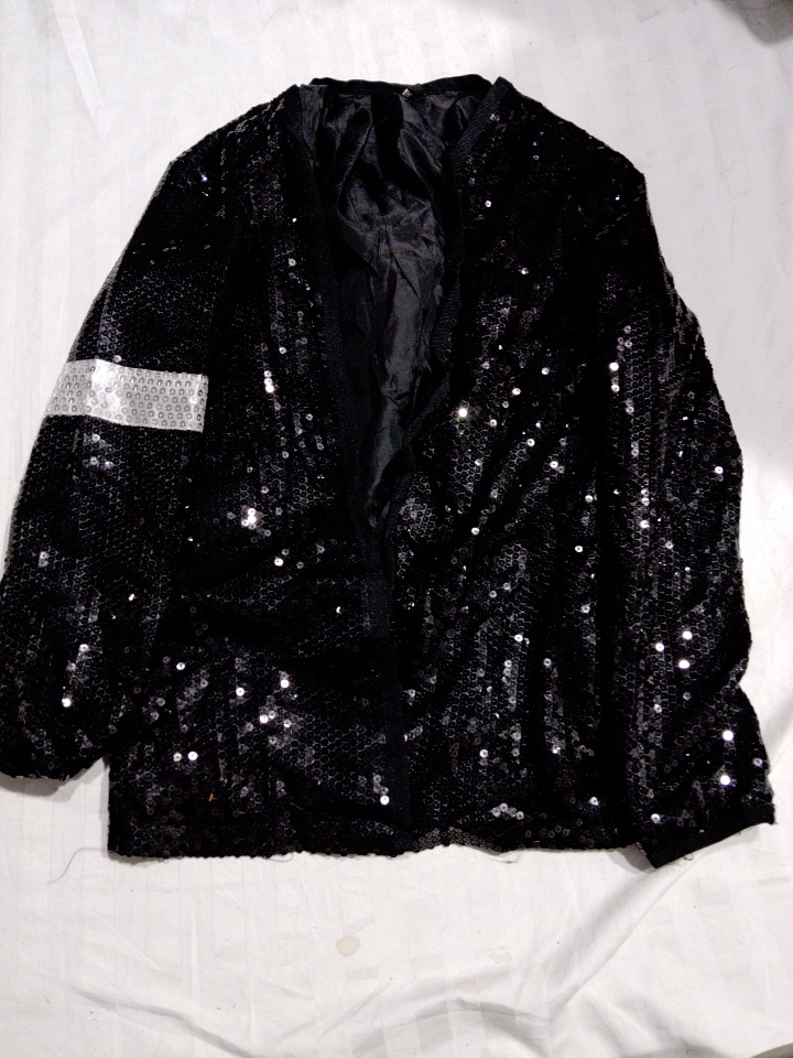 Sequined Bomber Jacket and Beanie Set