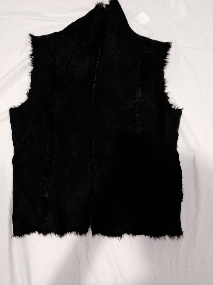 Black Fur Vest