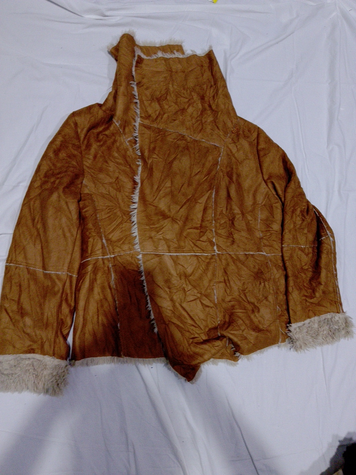 Veste en daim marron