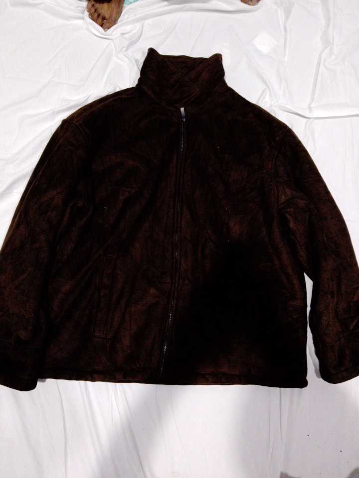 Veste en polaire marron