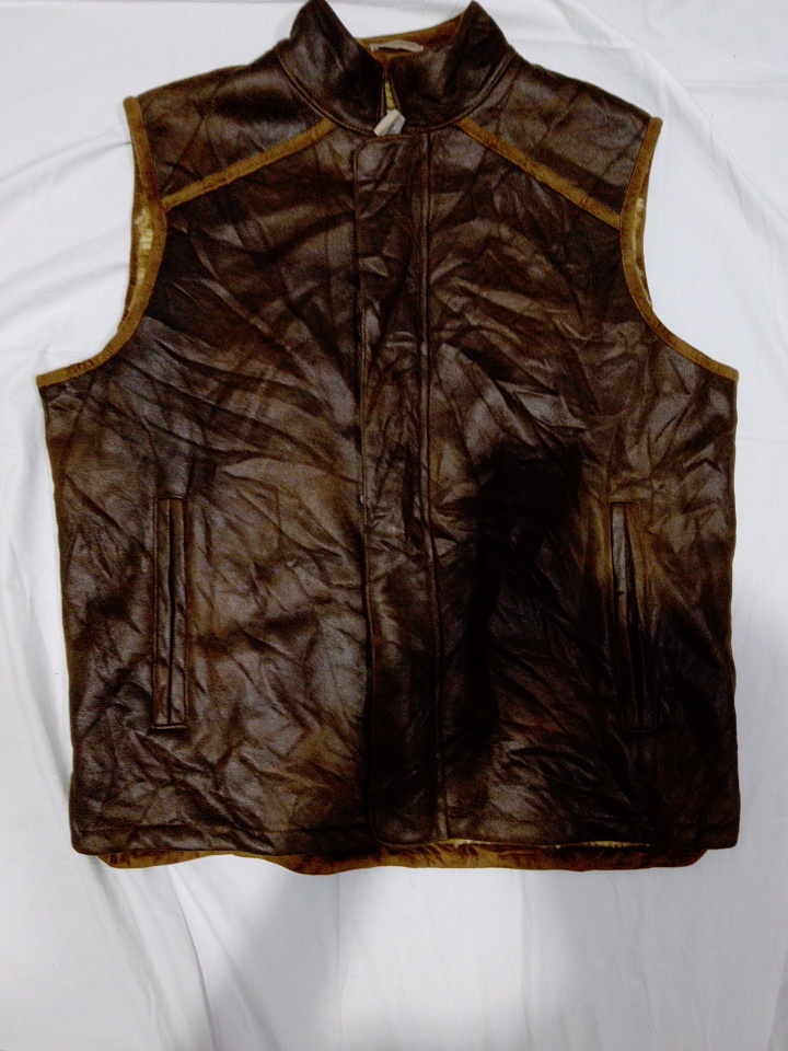 Brown Leather Vest