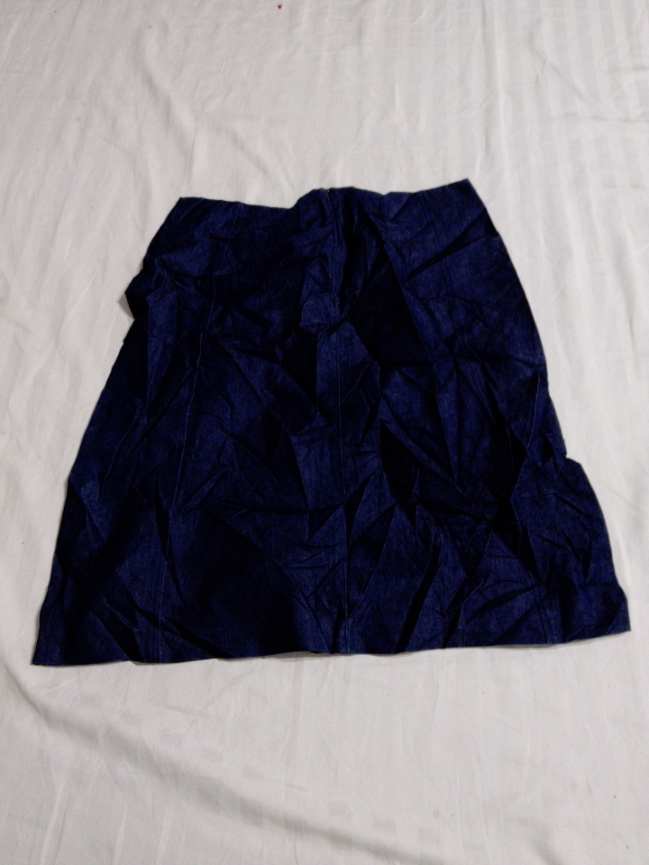 Dark Blue Denim Skirt