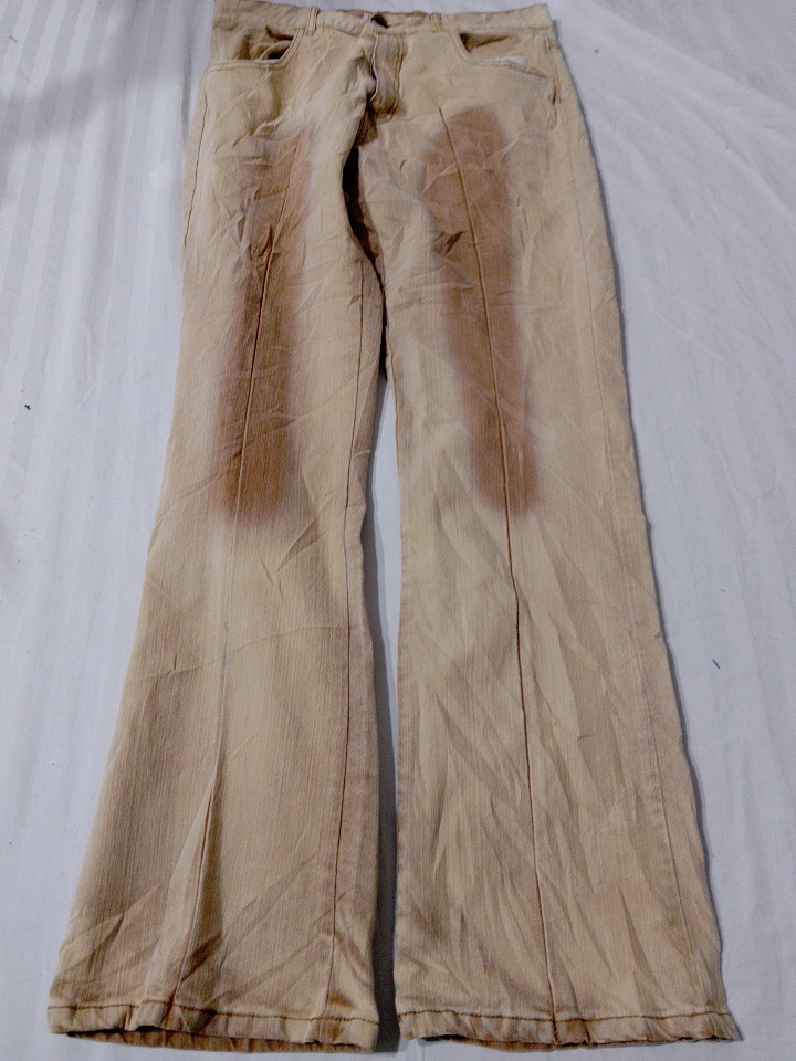 Pantalon en coton beige